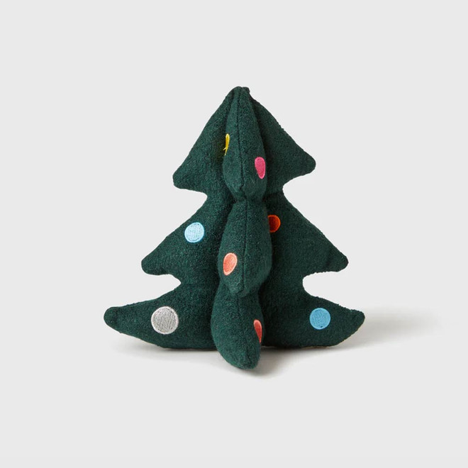 holiday tree dog squeaky toy