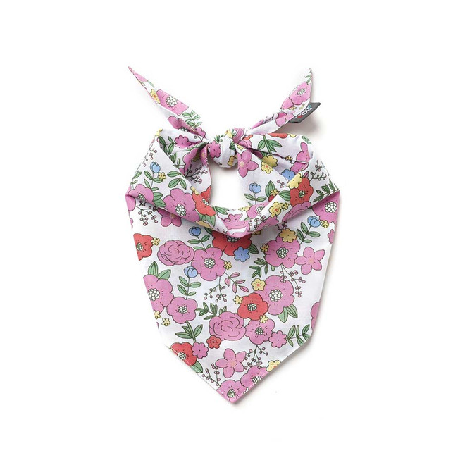 Cute floral dog bandana