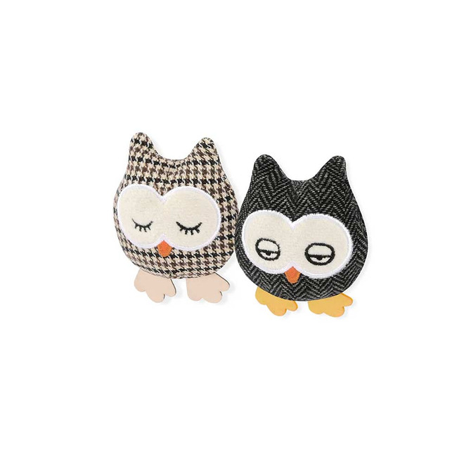 cute owls cat toy