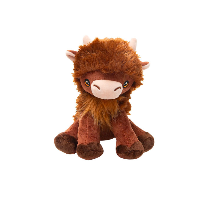 cute highland cow dog toy