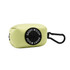 Matcha green dog waste bag holder made of heavyweight neoprene with black clasp