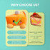 Pumpkin Pie Slice Plush Dog Toy
