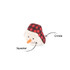 Mini Snowman Dog Toy Plush