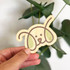 sustainable bamboo dog sticker