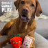 cute strawberry and tart dog toy