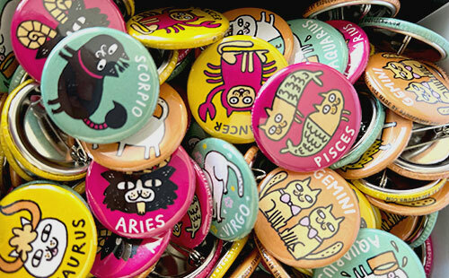 Magnets, Buttons & Pins