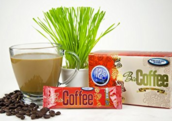 BioCoffee - Healthy Wheatgrass Coffee - 16 Packets