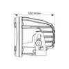 Vision X 3.7" Optimus Round 15º Beam with Amber Halo LED Light Kit