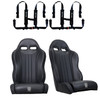 Polaris RZR PRO (Turbo R, Pro R, Pro S, Pro R) 2 and 4 Seater Suspension "Weekender" Series Pair of Front Bucket Seats W/ Quick Mount Bracket (2020-2025)