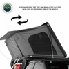 HD Sidewinder Side Load Aluminum Hard Shell Roof Top Tent, Grey Body & Green Trim - Overland Veheicle Systems