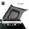 HD Sidewinder Side Load Aluminum Hard Shell Roof Top Tent, Grey Body & Green Trim - Overland Veheicle Systems
