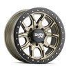 Dirty Life Wheels 17x9 9303 DT-1 Simulated Beadlock - Satin Gold - Fits XJ Cherokee