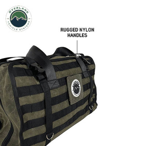Large Recovery Bag with Handle & Straps - #16 Waxed Canvas Storage Large Recovery Bag with Handle & Straps - #16 Waxed Canvas Storage