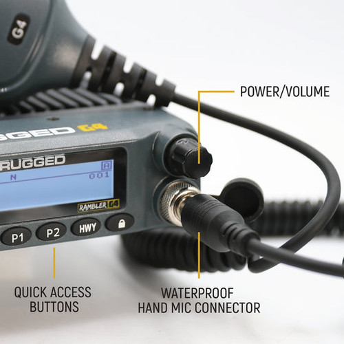 Radio Kit - Rambler G4 GMRS Mobile Radio with Antenna Radio Kit - Rambler G4 GMRS Mobile Radio with Antenna