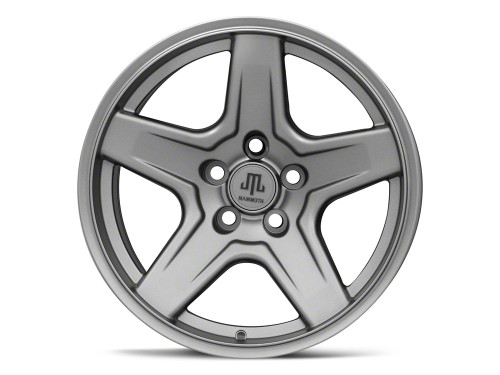 Mammoth Boulder Charcoal Wheel; 17x9; -6mm Offset (84-01 Jeep Cherokee XJ)