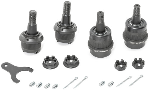Teraflex 1353000 Heavy Duty Ball Joint Set with Knurling for 84-06 Jeep Cherokee XJ, Comanche MJ, Grand Cherokee ZJ, Wrangler YJ & Wrangler TJ