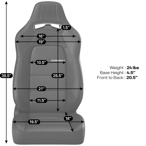 Corbeau XJ Jeep Cherokee Trailcat Reclyning Seats - Black Vinyl with Red HD Vinyl center(pair) Corbeau XJ Jeep Cherokee Trailcat Reclyning Seats - Black Vinyl with Red HD Vinyl center(pair)