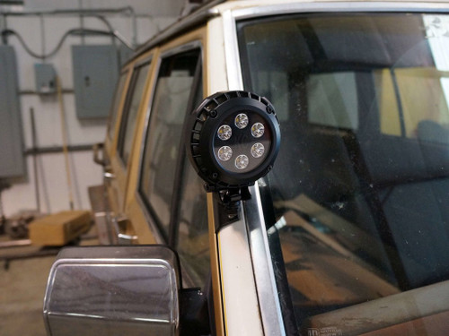 Jeep Cherokee XJ Windshield Pillar Light Mounts - 1984-1996 Jeep Cherokee XJ Windshield Pillar Light Mounts - 1984-1996