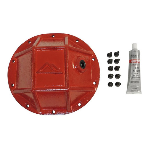 Jeep Cherokee XJ Chrysler 8.25" Heavy Duty Differential Cover, Rear Axle - Red Powdercoat
