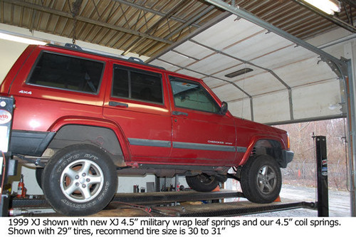 Clayton Offroad Jeep Cherokee XJ 4.5" Rear Leaf Springs (pair)