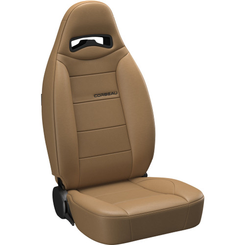 Corbeau XJ Jeep Cherokee Moab Reclyning Seat - Spice Vinyl with Perforated Vinyl Center (pair)