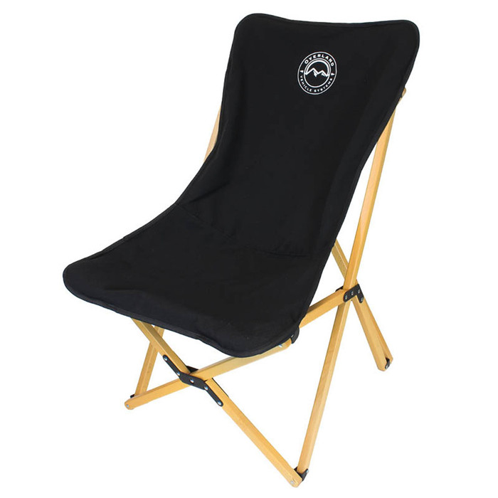 Kick It Wooden Camp Chair - Wood Base & Storage Bag