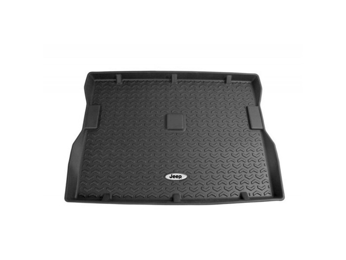 XJ Cherokee Rear Cargo Liner with Jeep Logo - Black XJ Cherokee Rear Cargo Liner with Jeep Logo - Black