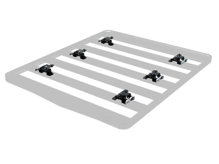 Quick Release Tent Mount Kit / 6 Piece - Fits XJ Cherokee Slimline II Roof Rack