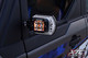 SIX12 Billet UTV Side Rear View Mirrors with Rigid Industries  LED Lights with Amber Backlit Turn Signal Lights