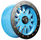 Pro Armor Polaris RZR Halo Milled Wheel 15x7 - Sky Blue