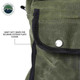 Small Duffle Bag with Handle & Straps - #16 Waxed Canvas Storage