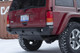 JCR Jeep Cherokee XJ Crusader Rear Bumper with Light Mounts & D-Ring Mounts