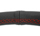 NRG Classic 15" Stealth XJ Cherokee Steering Wheel - Black Leather with Red Stitching