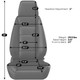 Corbeau XJ Jeep Cherokee Reclining Sport Seats  - Black Vinyl (pair)