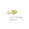 Pingente de ouro 18k coração pequeno 13,30 mm