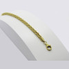 Pulseira de ouro 18k palmeira 4.30mm com 23cm