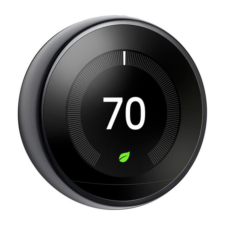 Google Nest Learning Thermostat (3rd Generation, Mirror Black)