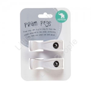 Pram pegs 2 Pack Pegs White Gift Idea