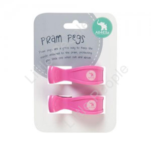 Pram pegs 2 Pack Pegs Pink Gift Idea