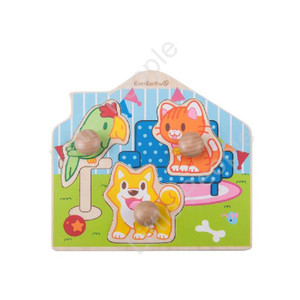 EverEarth Peg Pet Puzzle Kids Pretend Play Eco-Friendly