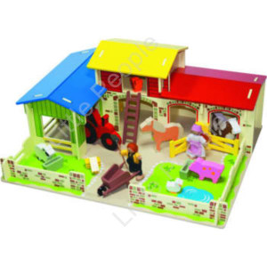 Meadow Farm Wooden Farmyard And Animals Set - Bigjigs last one