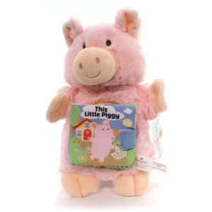Plush Nat and Jules Plush THIS LITTLE PIGGY PUPPET BOOK Fabric