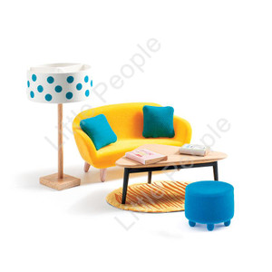 Djeco Modern Doll House Furniture Set - The Living Room Djeco Modern Doll House Furniture Set - The Living Room
