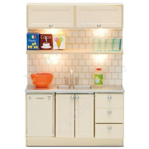 Lundby Smaland Kitchen Set with Dishwasher & Sink (Lights up)