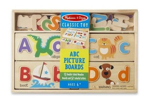 Melissa & Doug ABC Picture Boards - Educational Toy