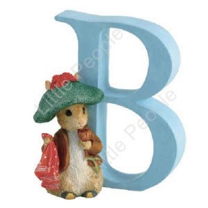 Peter Rabbit Letters - Letter "B" with Benjamin Bunny