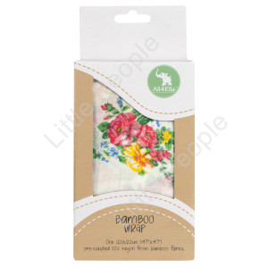 All4Ella Bamboo Wrap Floral Baby Muslin