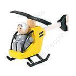 Plan Toys - Yellow Helicopter With Pilot PT6060 Plan Toys - Yellow Helicopter With Pilot PT6060