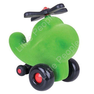 Rubbabu Green Helicopter Infant Pretend Play
