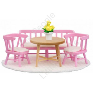 Lundby Smaland 2015 Kitchen Furniture Set with pot plant